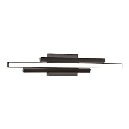 Afx Indra 24" LED Vanity - Black IDRV2405LAJUDBK